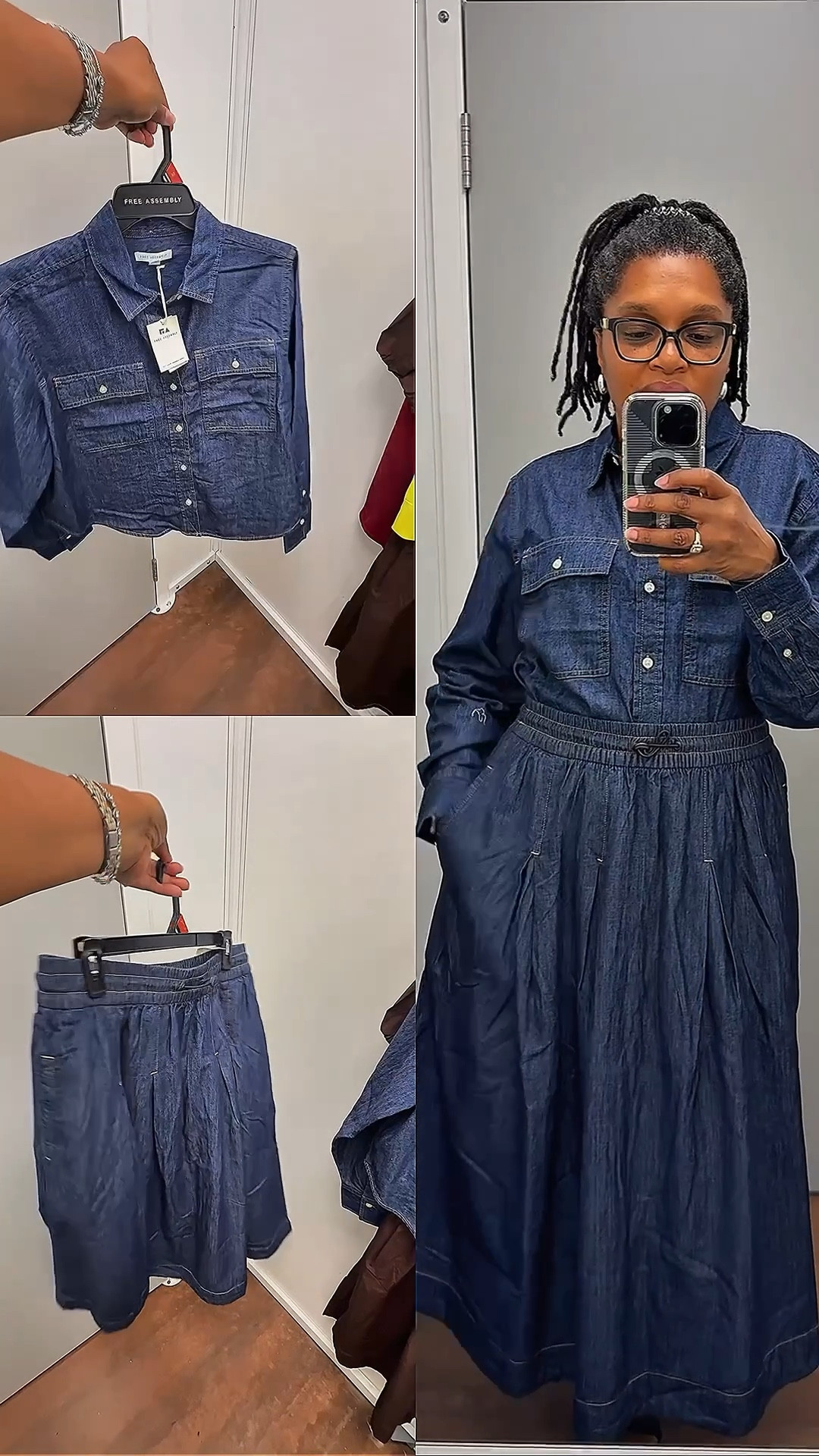 Denim top and skirt is perfect to bring in the fall season.  

#LTKWorkwear #LTKStyleTip #LTKFindsUnder50