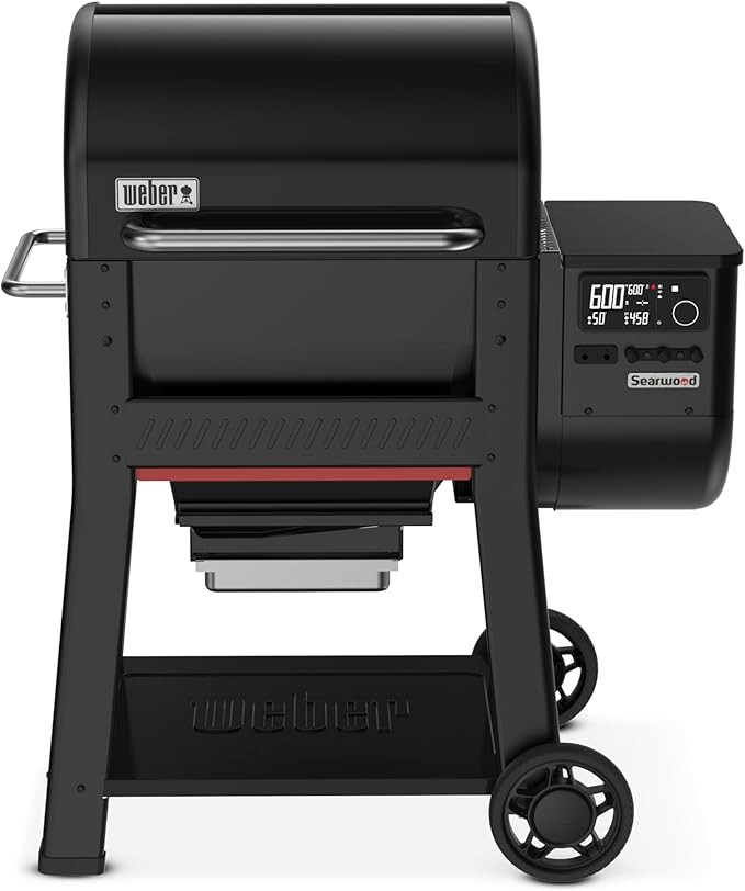 Weber Searwood 600 Wood Pellet Smoker Grill with Wi-Fi and Bluetooth Connectivity, Black | Amazon (US)