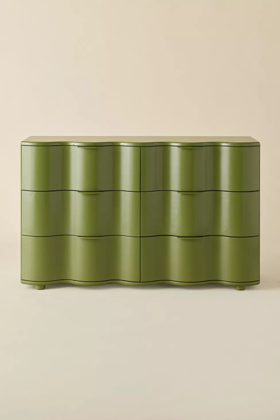 Aria 6-Drawer Short Squiggle Dresser | Urban Outfitters (US and RoW)