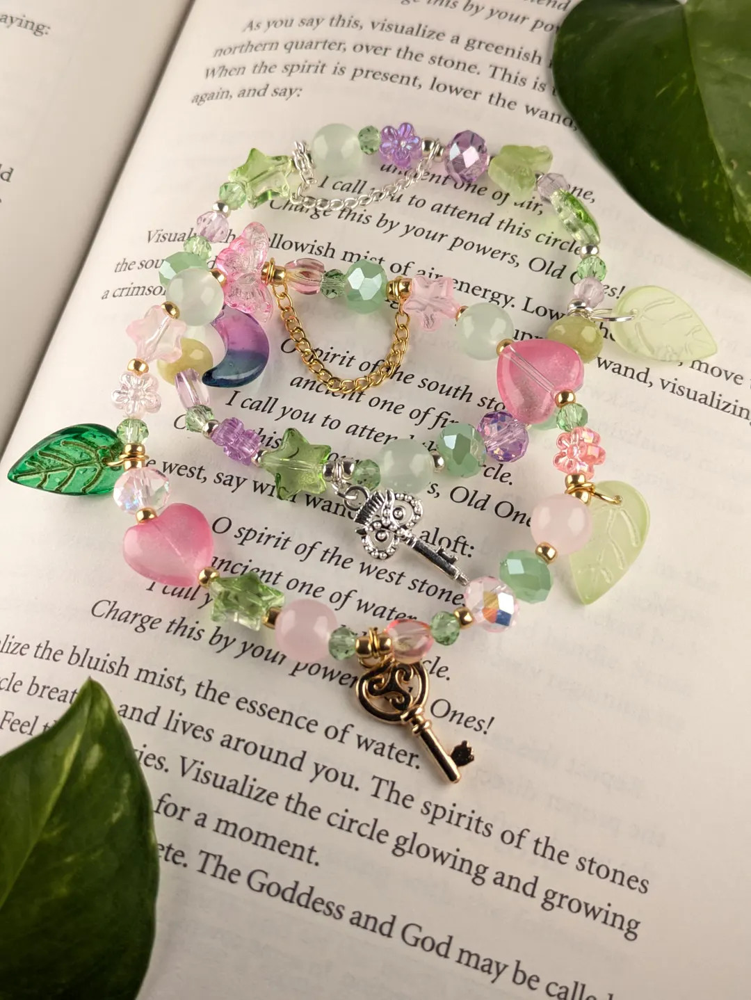 Secret Garden Forager Bracelets – Pink Purple Green – Witchy Fairycore Gifts | Etsy (US)