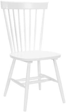 Safavieh American Homes Collection Parker Country Farmhouse White Spindle Side Chair (Set of 2) | Amazon (US)