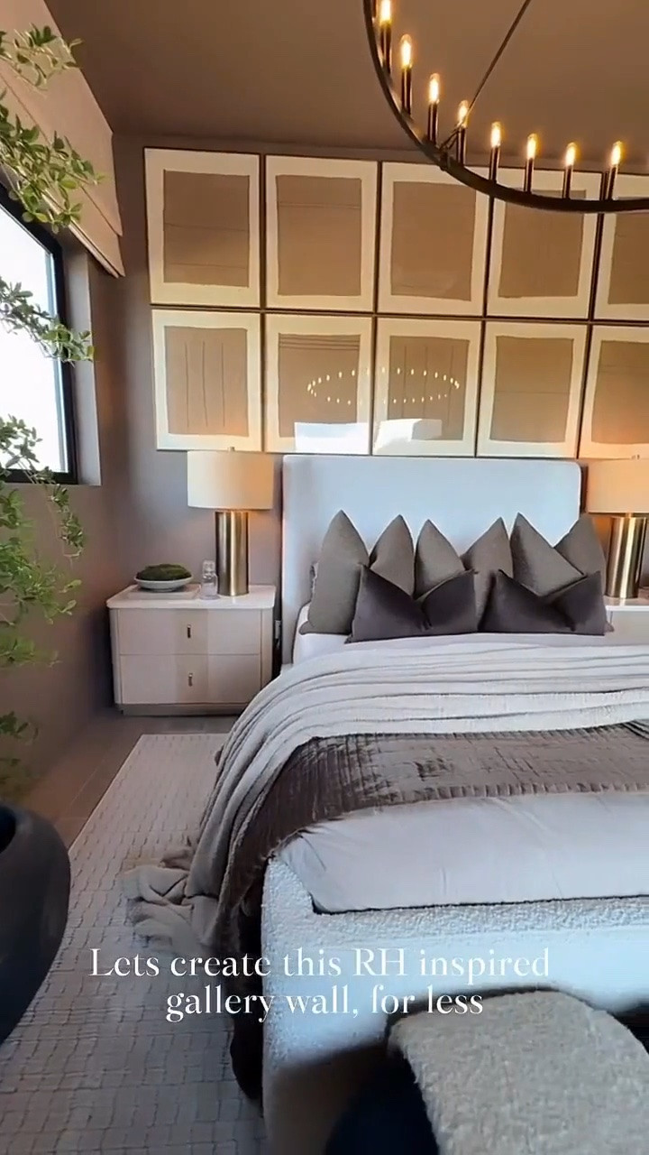 RH-inspired gallery wall… on an Amazon budget 🤍
I started with a simple bronze frame, added burlap, painted craft sticks the same color as my wall, and created the most beautiful textured, modern look. It feels designer… but the cost definitely isn’t 🥰❤️

RH Inspired Bedroom 
Designer Inspired Decor 
Amazon Bedroom Decor 
Neutral Home Decor 
Modern Home Decor

#LTKHome #LTKvlog #LTKdayinmylife