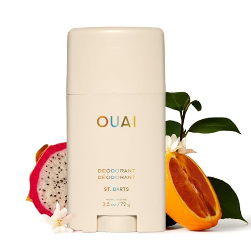 OUAI Aluminum Free Deodorant - Women's Deodorant with 24-Hour Odor Control & Invisible Application - Enriched with Notes of Dragon Fruit, Orange Blossom, & Tuberose - St. Barts (2.5 oz) | Amazon (US)