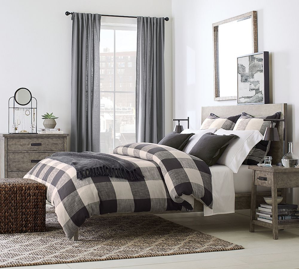 Bryce Buffalo Check Cotton Duvet Cover | Pottery Barn (US)