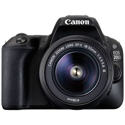 Buy Canon EOS 200D Digital SLR Camera with 18-55mm f/3.5-5.6 III Lens, 1080p Full HD, 24.2MP, Wi-Fi, | John Lewis UK