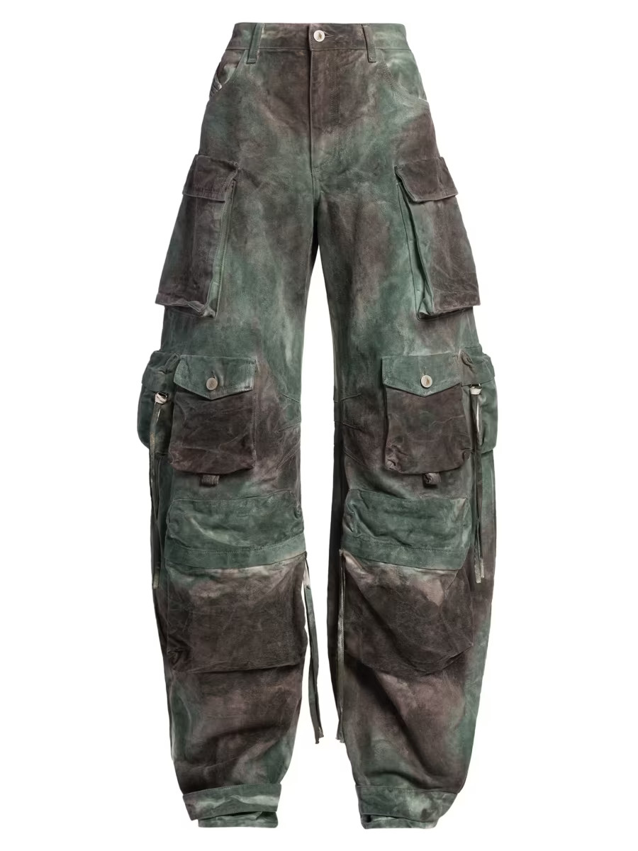 Abstract Cotton Wide-Leg Cargo Pants | Saks Fifth Avenue
