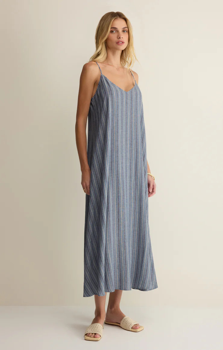 Sandcomber Striped Linen Midi Dress | Z Supply