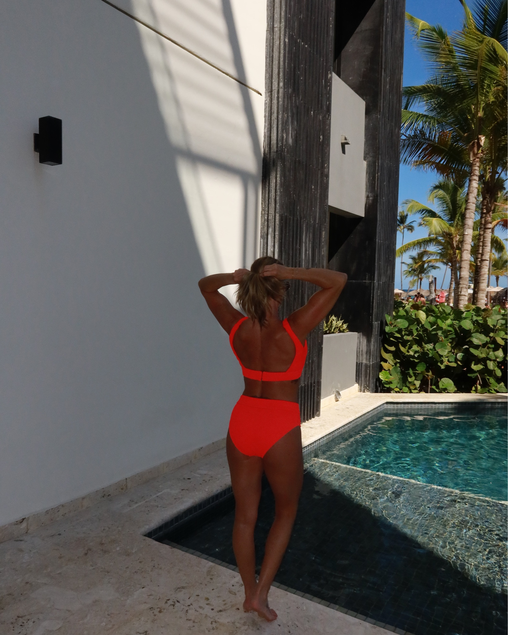 Something about neon colors in tropical backgrounds make the perfect match!🩷🧡 This two piece set was from Von Maur, so I tried to link similar ones.

#LTKmomlife #LTKOver40 #LTKTravel