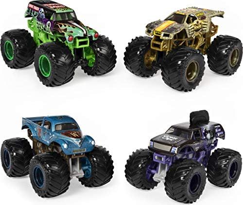 Monster Jam, Official Reveal The Steel 4-Pack of Color-Changing Die-Cast Monster Trucks, 1:64 Sca... | Amazon (US)