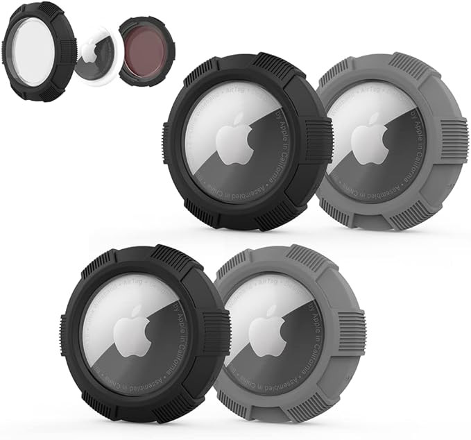 Air Tags-4 Pack Apple, AirTags Sticker Case, AirTag Sticker Mount Holder with for Find Luggage/Ca... | Amazon (US)