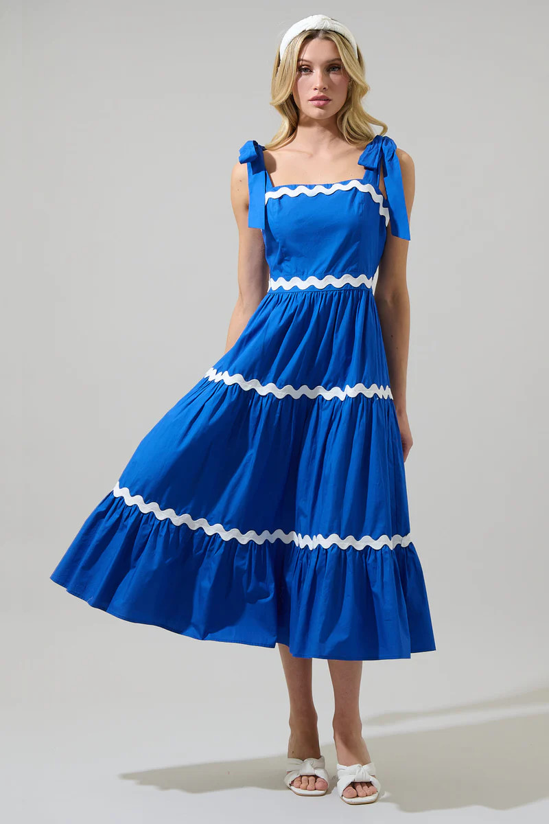 Edith Tiered Midi Dress | Sugarlips