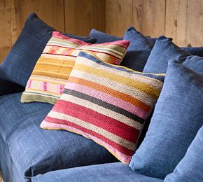 Roxy Hand-Woven Pillow Cover | GreenRow