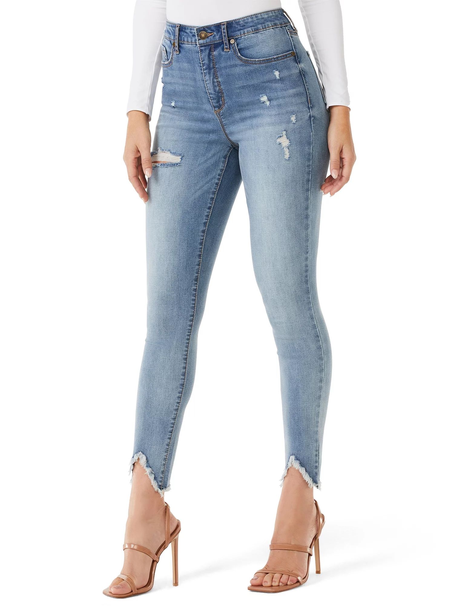 Sofia Jeans by Sofia Vergara Women's Super High-Rise Curvy Ankle Jeans | Walmart (US)