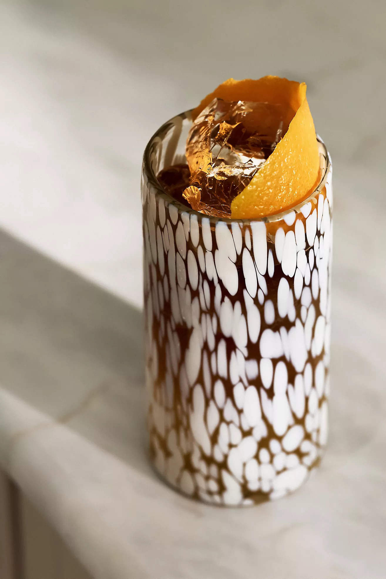Gia Tortoise Highball Glass | Anthropologie (US)