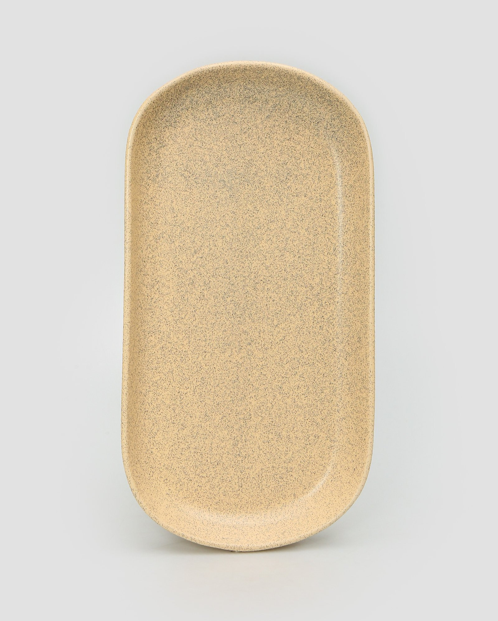 Travessa de cerâmica oval Gina 30cm bege | Casa Riachuelo | Riachuelo (BR)