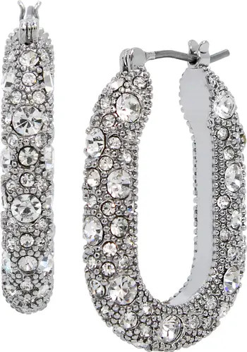 AllSaints Pavé Oval Hoop Earrings | Nordstrom | Nordstrom
