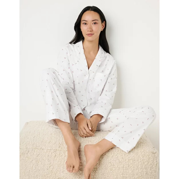 Brushed Cotton Holly Pyjama Set | The White Company UK & ROW