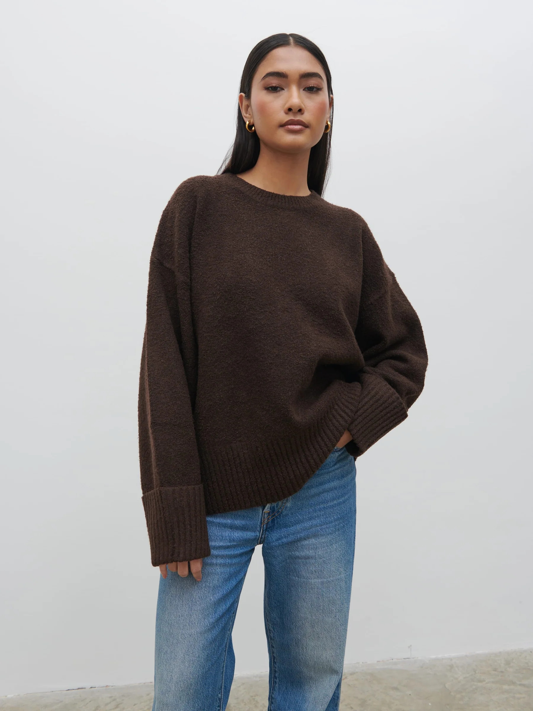 Camille Oversized Borg Jumper | Pretty Lavish (UK)