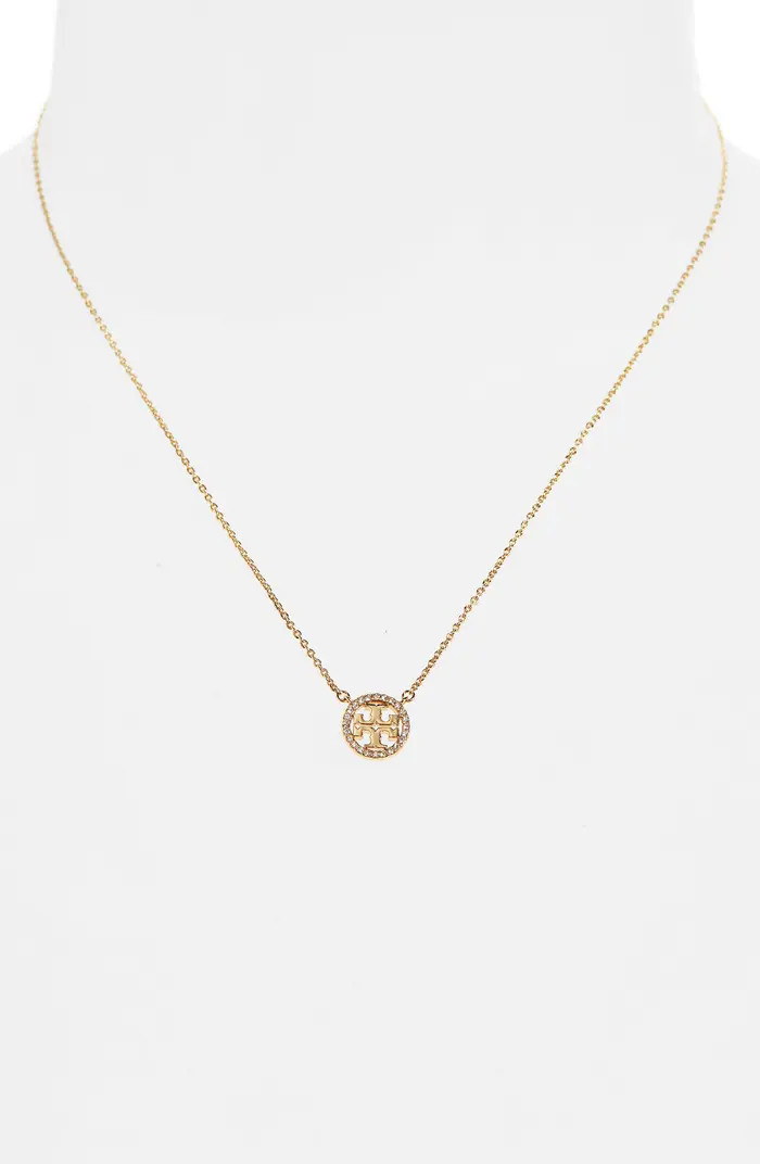 Pavé Logo Pendant Necklace | Nordstrom