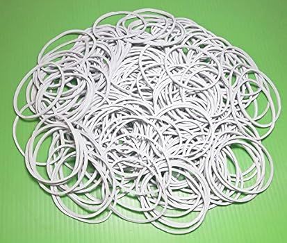 200 Pcs 1.5" 38mm White Rubber Bands Bulk Elastic Wide Money Rubber Bands Stationery Holder Therm... | Amazon (US)