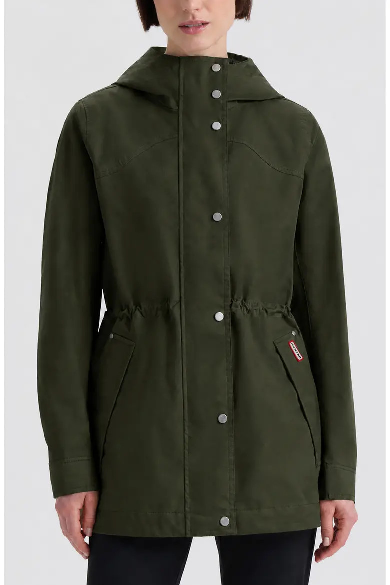 Adela Water Repellent Cotton Canvas Hooded Jacket (Women) | Nordstrom | Nordstrom