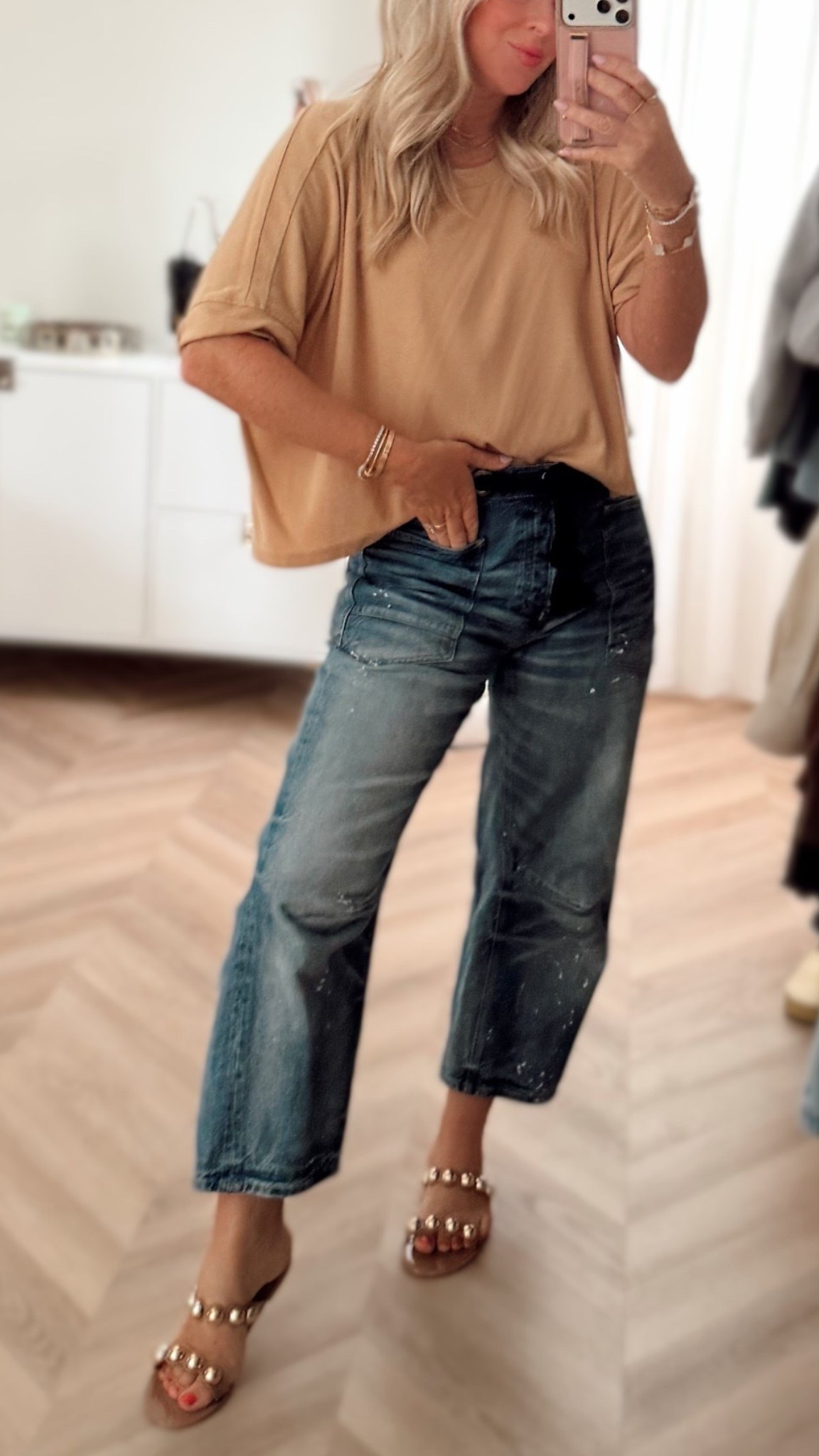 Amazon tees on sale! Jeans size down if in between! My go to! 🤍

#LTKgrwm #LTKootd #LTKSaleAlert