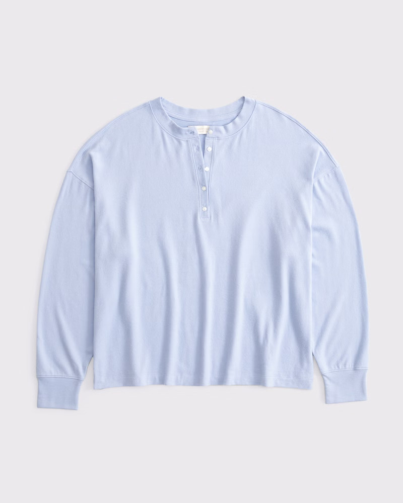Long-Sleeve Rib Henley | Abercrombie & Fitch (US)