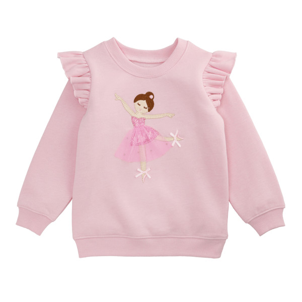 Ballerina Toddler Sweatshirt | Mud Pie