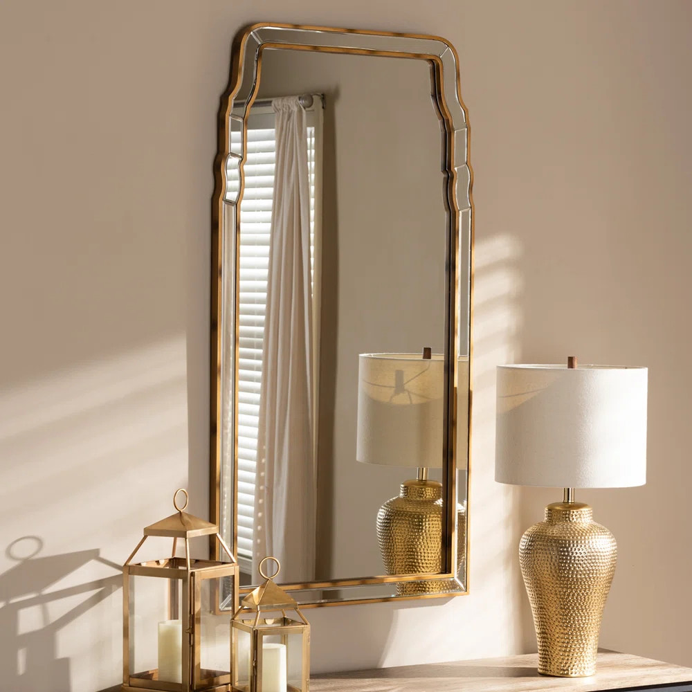 Kenyatta Glass Flat Wall Mirror | Wayfair North America