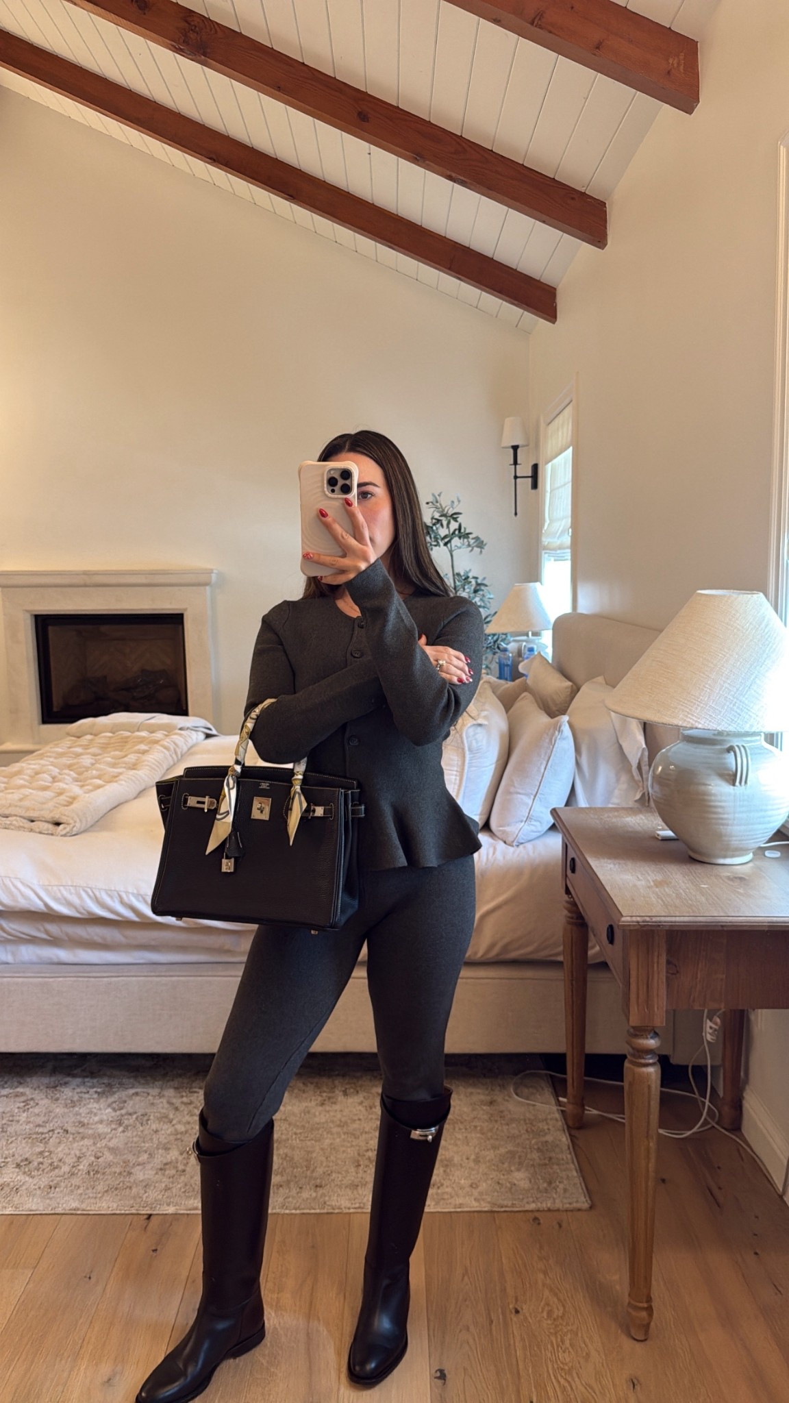 cute cozy sweater set 🖤 

#LTKootd