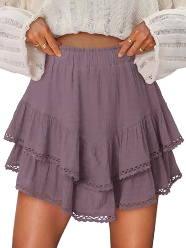 onlypuff Flowy Shorts Ruffle Skorts Tennis Skort | Amazon (US)