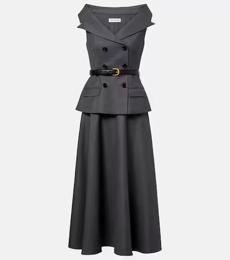 Wool-blend midi dress | Mytheresa (US/CA)