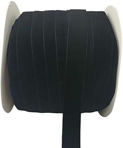 10 Yards Velvet Ribbon Spool Available in Many Colors (Black, 1") | Amazon (US)