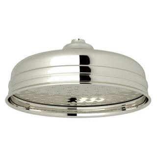 ROHL 1-Spray Patterns 8 in. Wall Mount Fixed Shower Head in Polished Nickel U.5205PN - The Home D... | The Home Depot