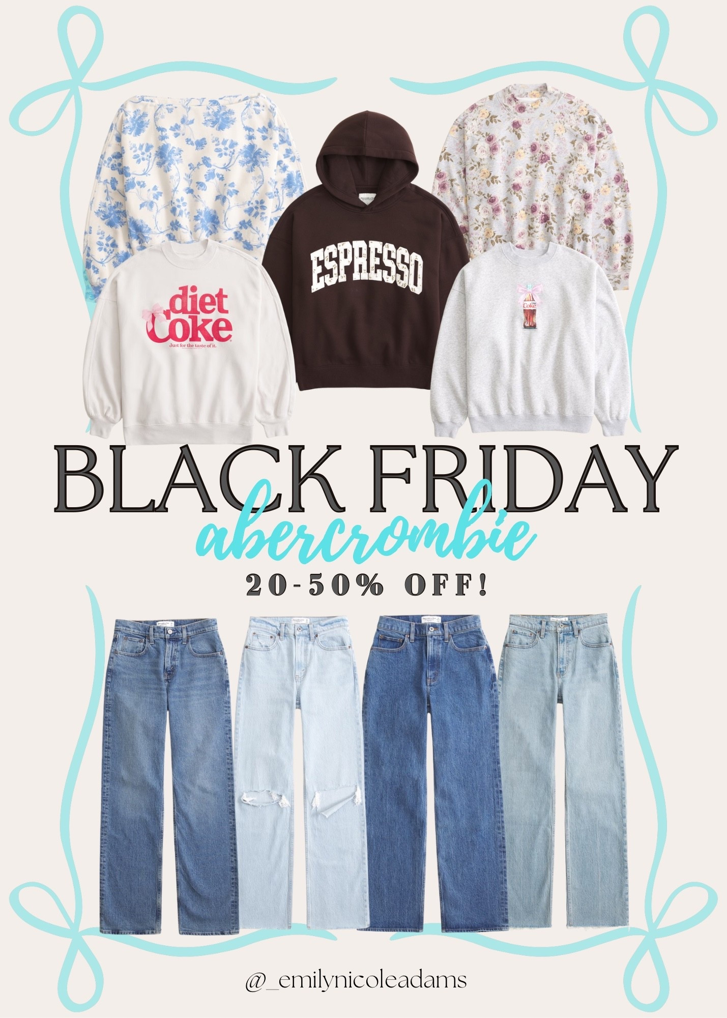Black Friday Abercrombie & Fitch💙 40–50% off, Black Friday shopping, Black Friday deals, holiday shopping, holiday deals, holiday shopping, Black Friday 2025, Black Friday deals, cyber Monday 

#LTKHoliday #LTKGiftGuide #LTKCyberWeek