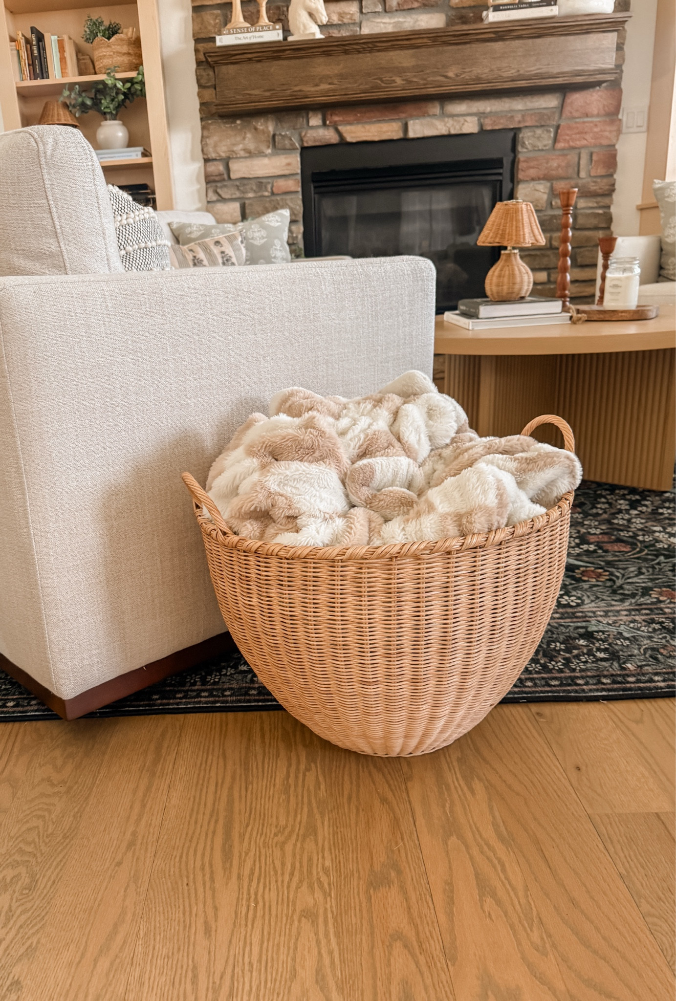 Perfect basket for throw blankets in living room. 

Target home, target style. Sarah Joy 

#LTKMothersDay #LTKHome #LTKSaleAlert