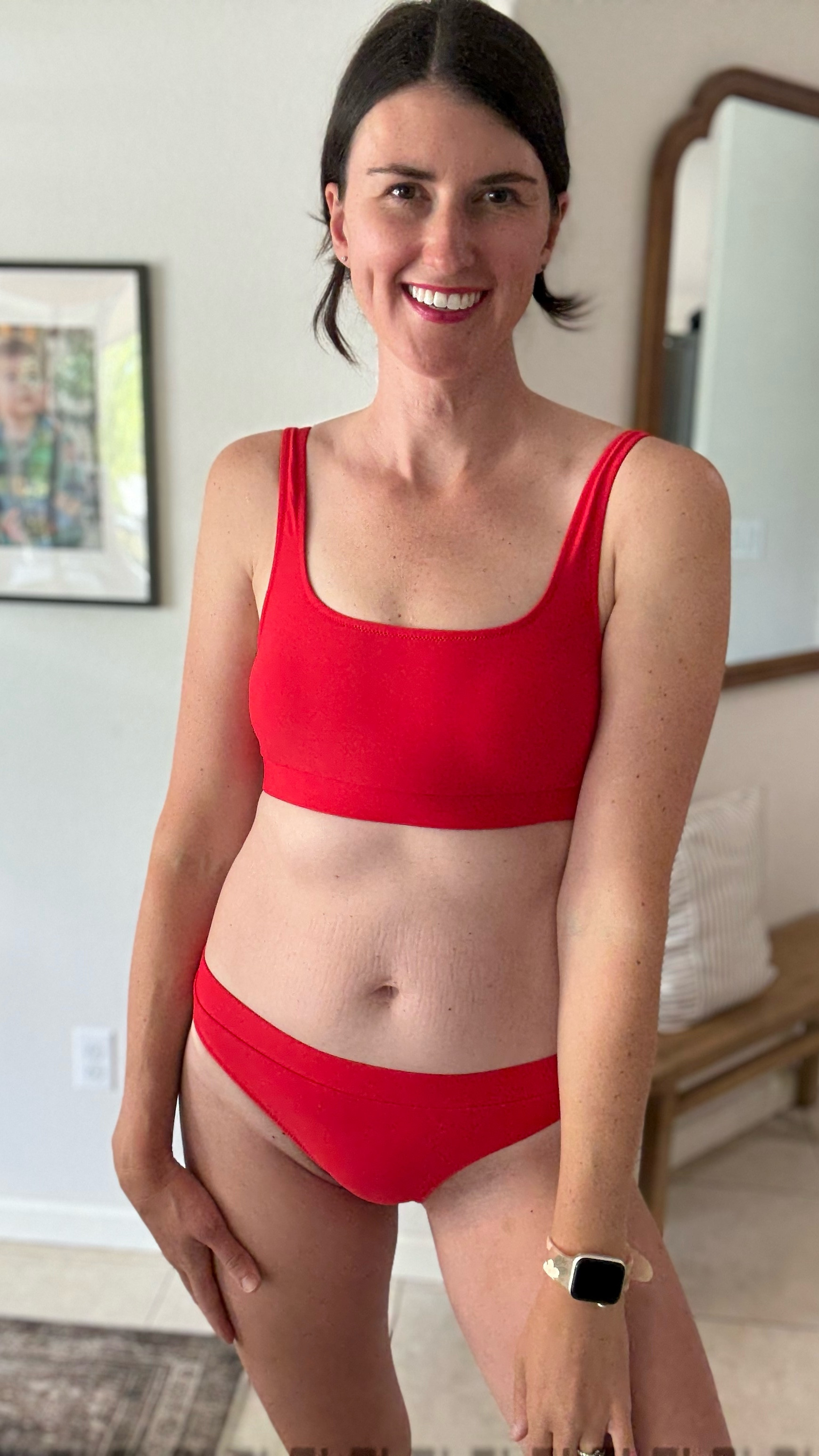 Sporty two piece swimsuit!  Mama approved  

#LTKSwim #LTKOver40 #LTKSummerEdit