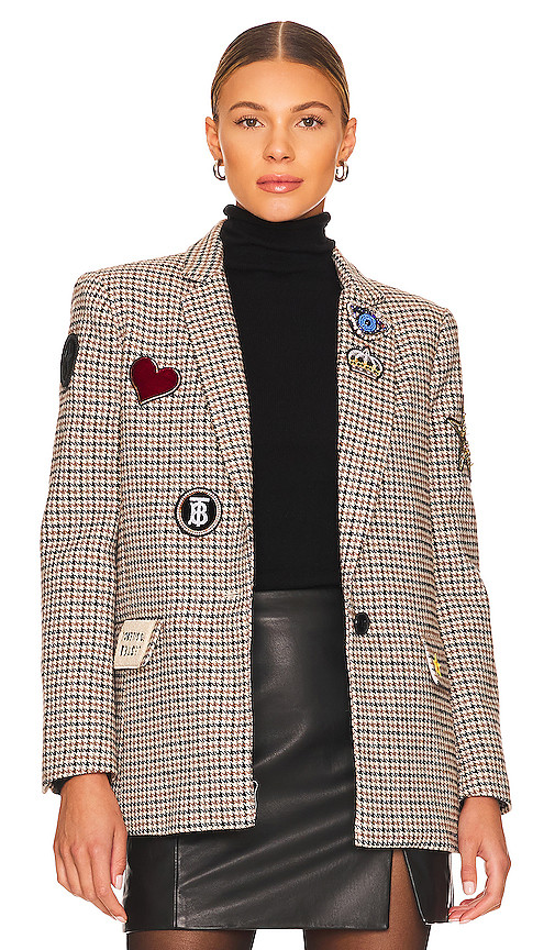 Lucky Patches Blazer in Houndstooth | Revolve Clothing (Global)