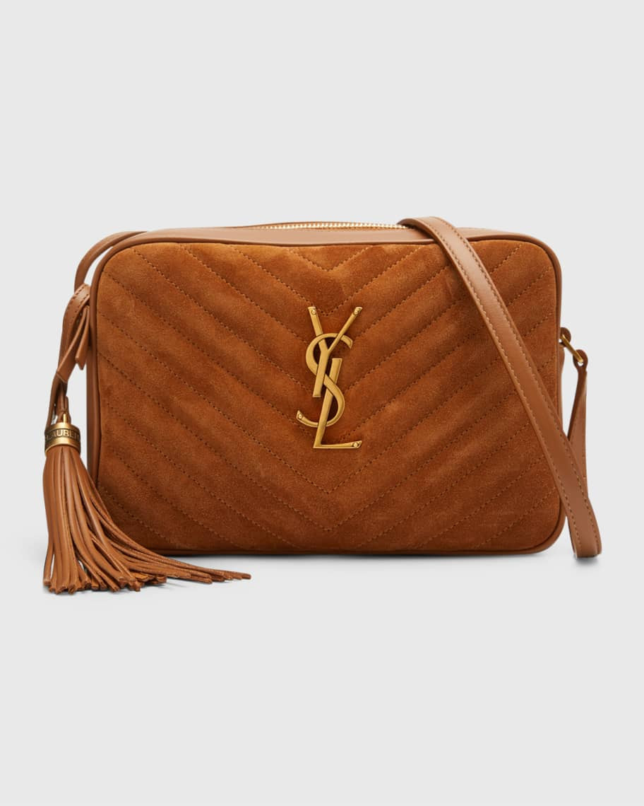 Saint Laurent Lou YSL Suede Camera Crossbody Bag | Neiman Marcus