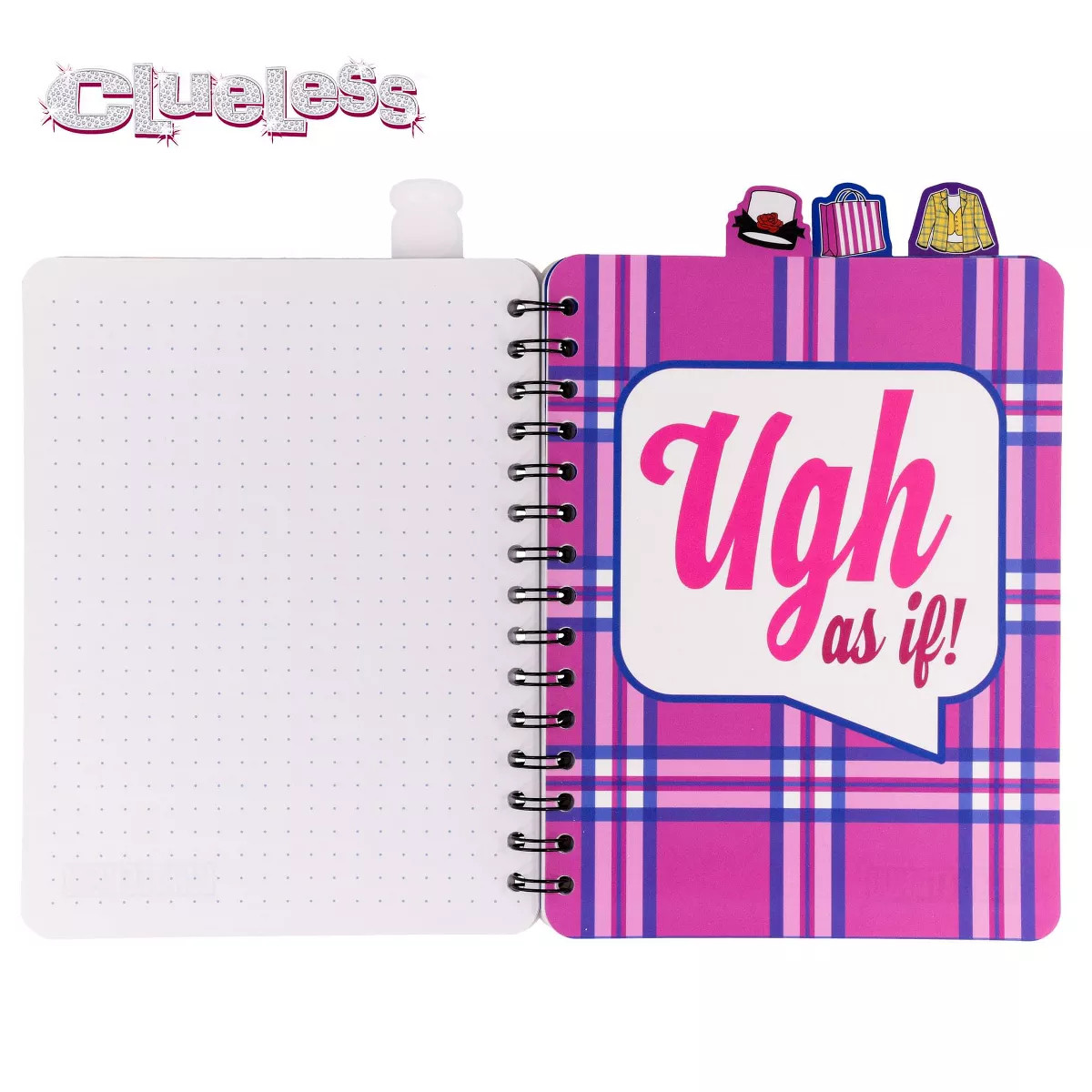 Inkology, LLC Clueless 4-Tab Spiral Notebook With 160 Dotted Sheets | 6 x 9 Inches | Target