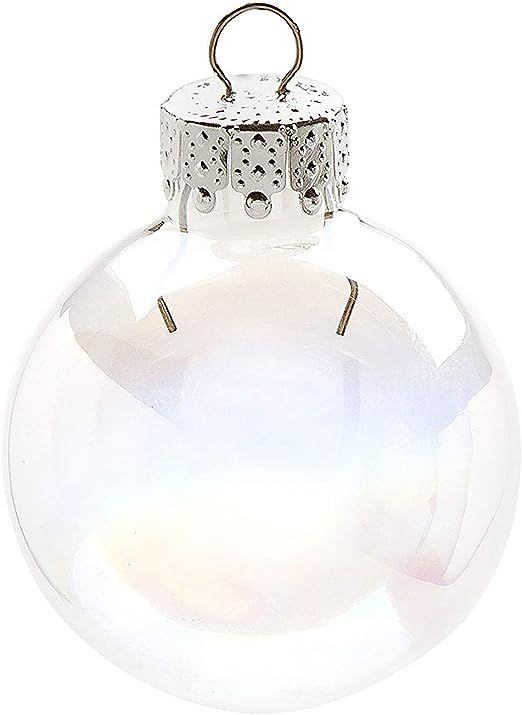 Darice Iridescent, Heavy Duty, Round Glass Balls – Removable Top - Can Be Painted, Embellished ... | Amazon (US)