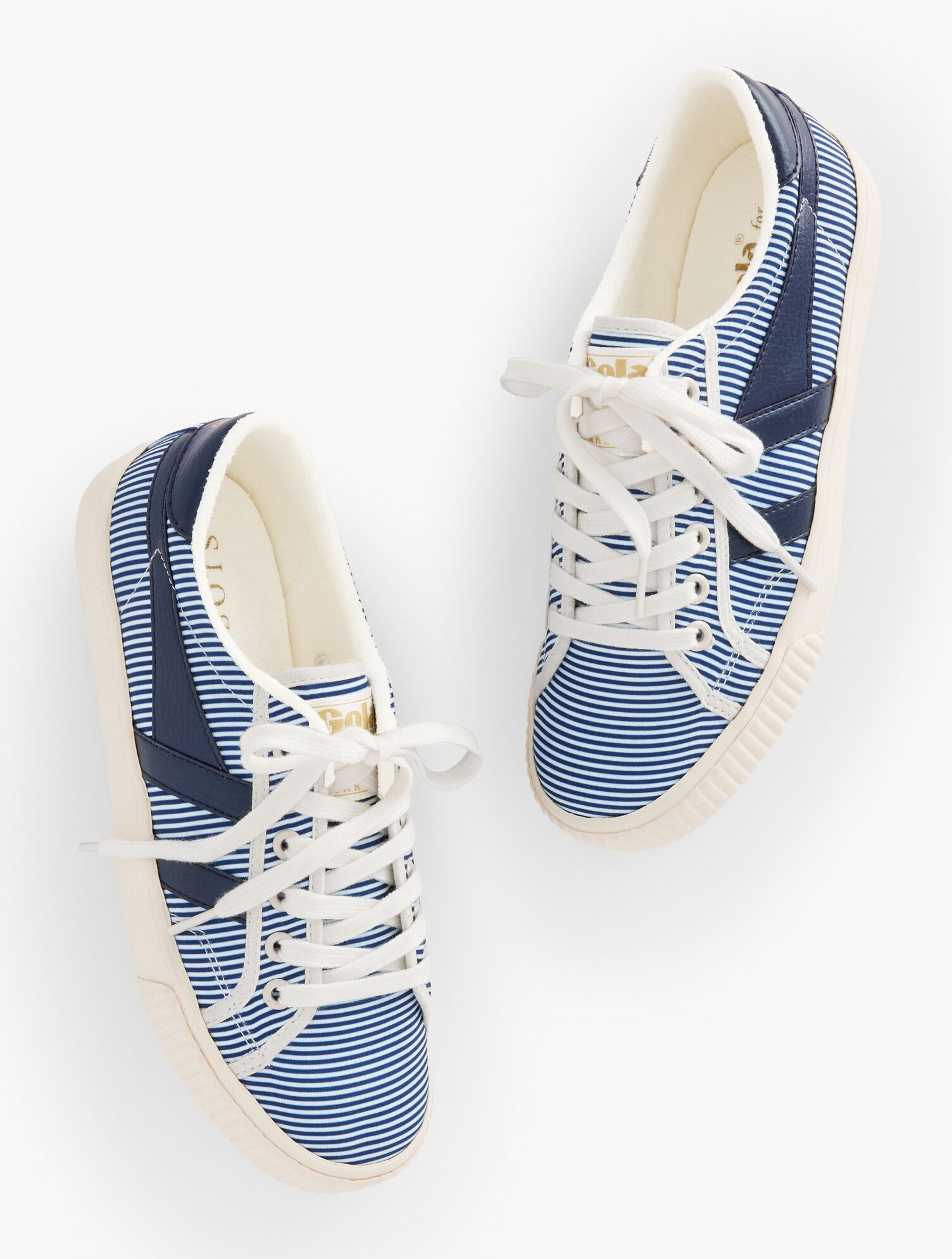 Gola® Mark Cox Tennis Sneakers - Elegant Stripe | Talbots