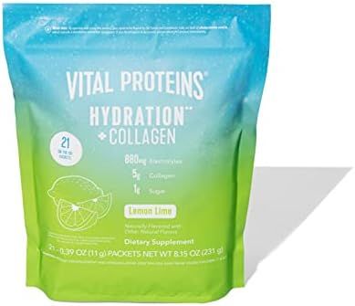 Vital Proteins Hydration + Collagen Powder Packets, Low Sodium Electrolyte Powder, Supplement Ele... | Amazon (US)
