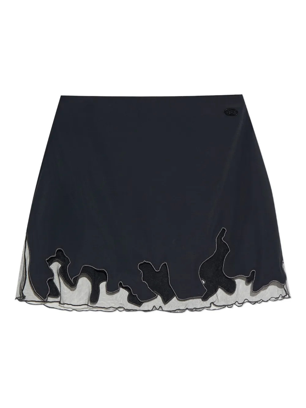 Diesel O-Lane-R1 Tulle Insert Mini Skirt | Black | FARFETCH | Farfetch Global