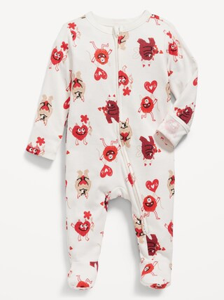 Unisex Sleep & Play 2-Way-Zip Footed One-Piece for Baby | Old Navy (US)