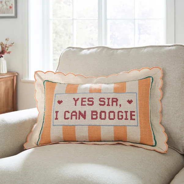 I Can Boogie Natural Cushion | Dunelm (migrated)