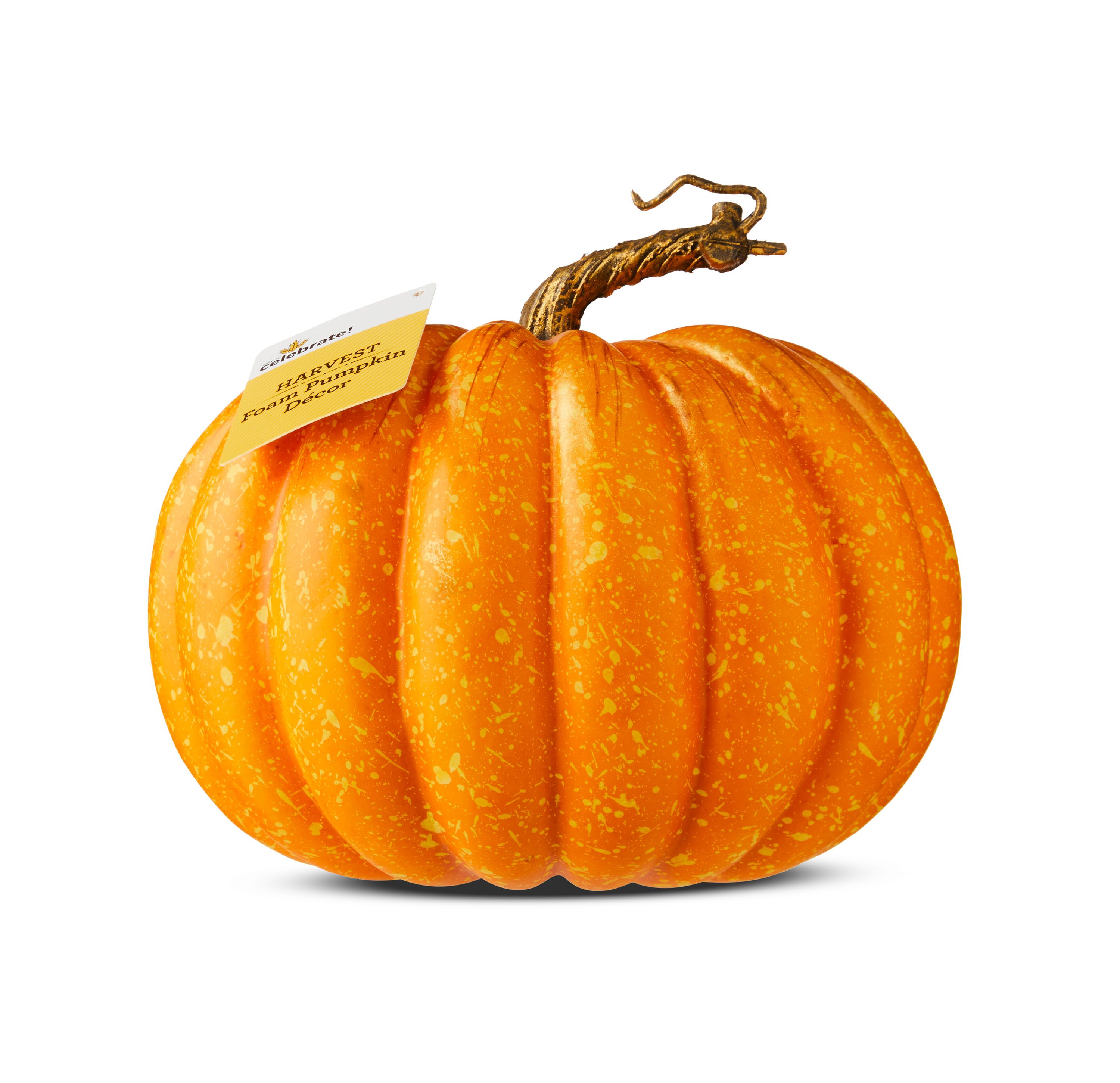 Harvest Orange Foam Pumpkin Decoration, by Way To Celebrate | Walmart (US)