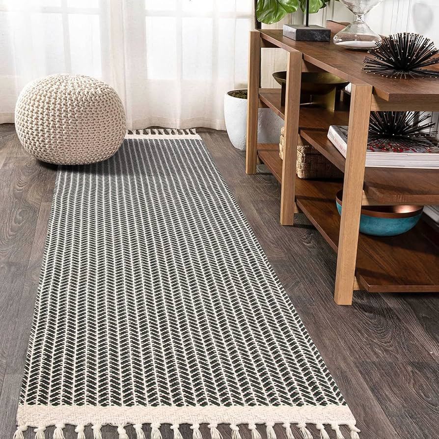Lahome Boho Hallway Runner Rug, 2x6 Laundry Room Rug Lightweight Entry Runner Woven Cotton Throw ... | Amazon (US)