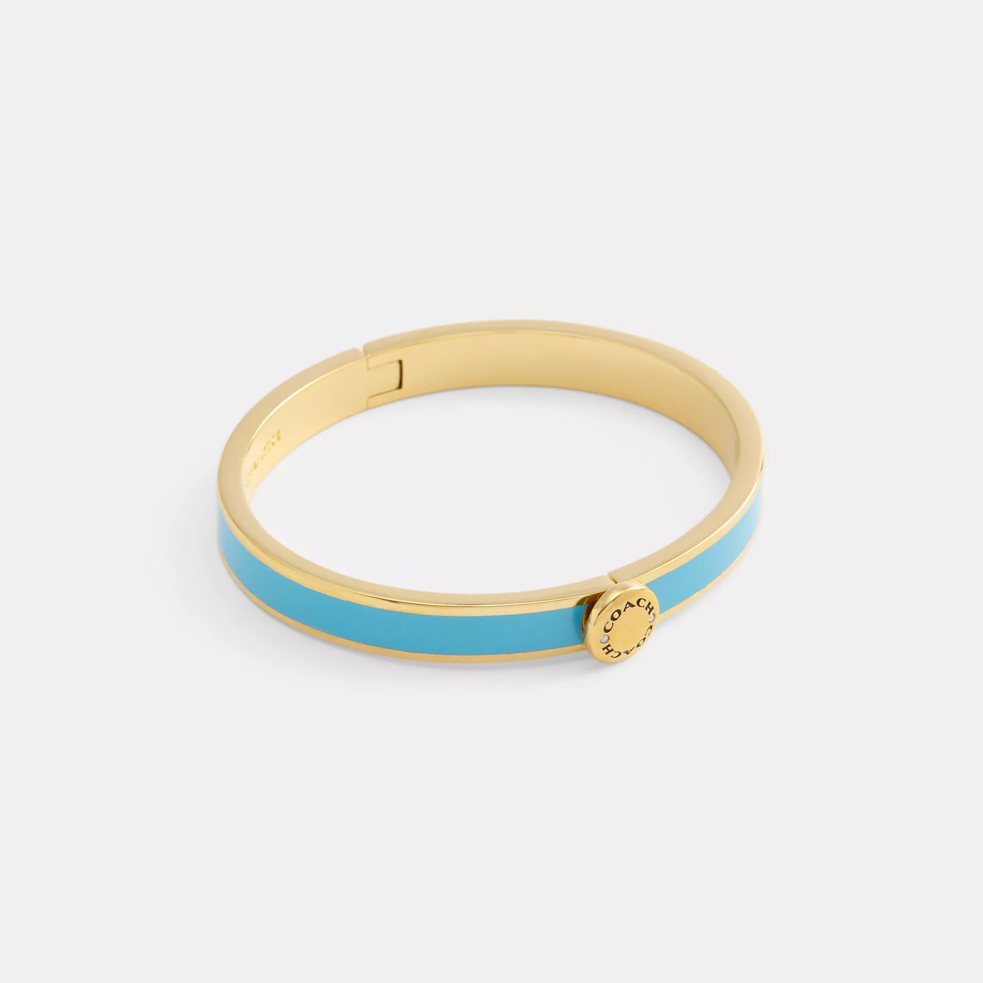 Rivet Enamel Hinged Bangle | Coach Outlet US