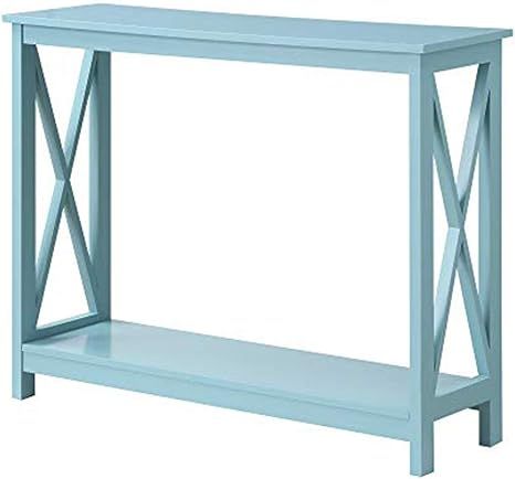 Convenience Concepts Oxford Console Table, 11.75 in x 39.5 in x 31.5 in, Sea Foam Blue | Amazon (US)